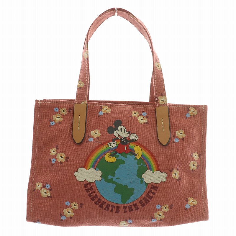 コーチ COACH × ディズニー DISNEY トートバッグ ハンド キャンバス