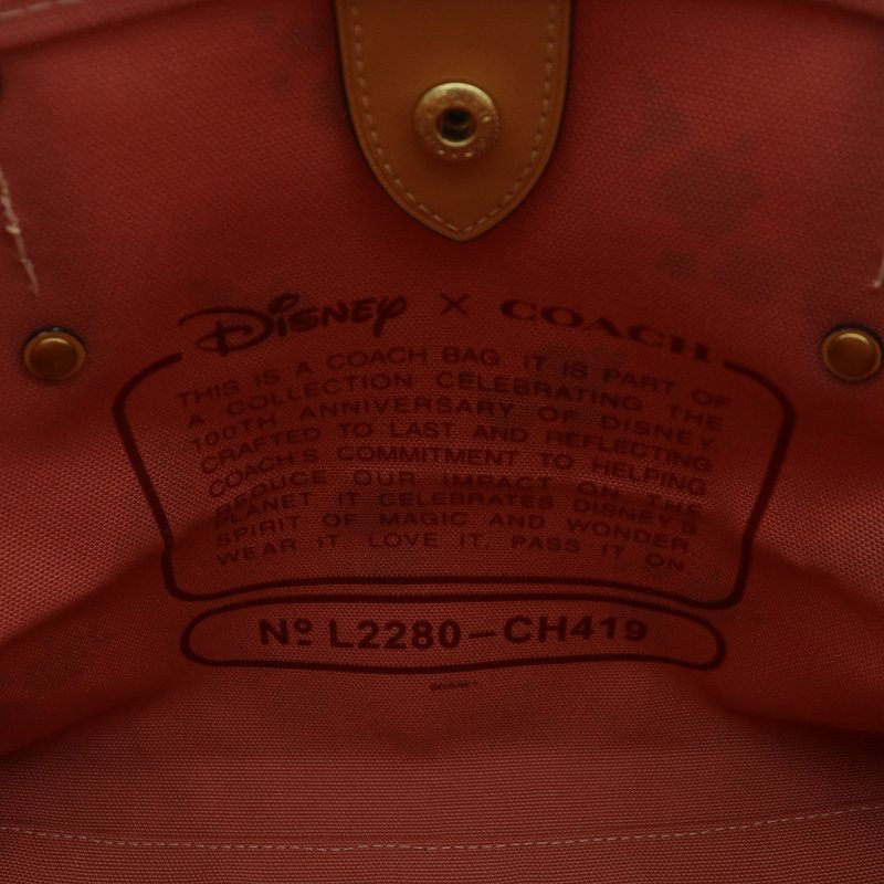 コーチ COACH × ディズニー DISNEY トートバッグ ハンド キャンバス