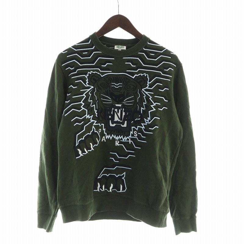 ケンゾー KENZO スウェット トレーナー 長袖 裏毛 ロゴ タイガー ケンゾー KENZO スウェット トレーナー 長袖 裏毛 ロゴ タイガー