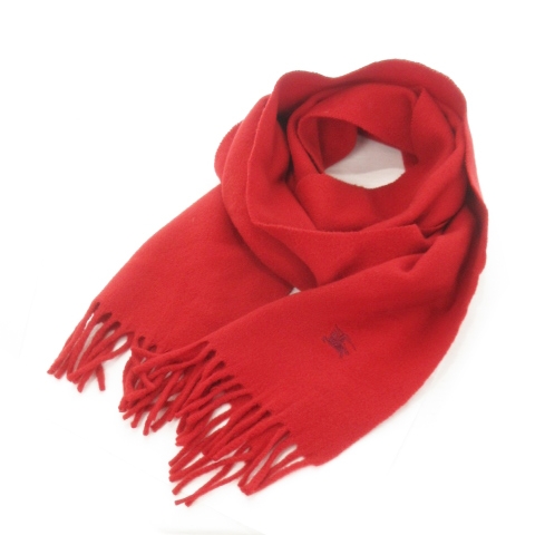 バーバリーズ Burberrys ヴィンテージ マフラー フリンジ ラナウール