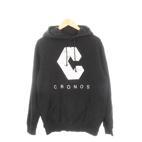 クロノス CRONOS プルパーカー スウェット 長袖 プリント コットン 