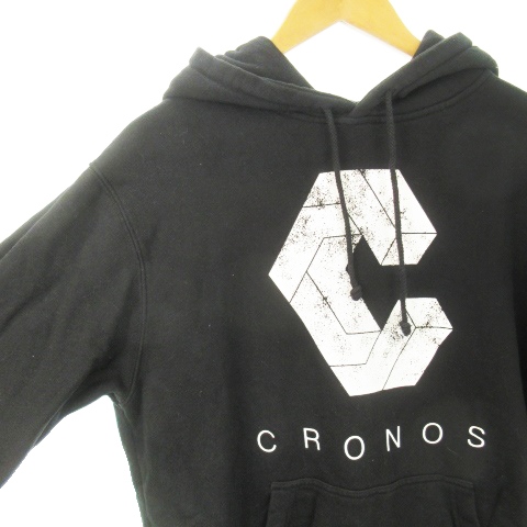 クロノス CRONOS プルパーカー スウェット 長袖 プリント コットン 