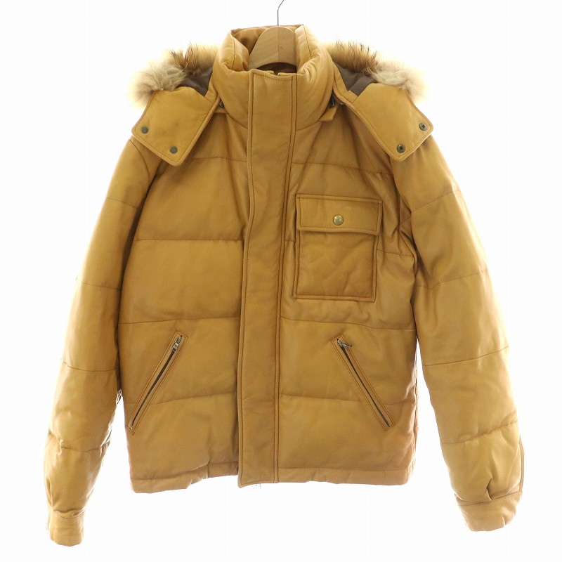 ポールスミス PAUL SMITH ラムレザー ダウン ジャケット アウター 