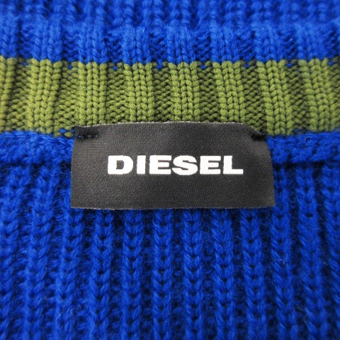 ディーゼル DIESEL ニット セーター クルーネック 長袖 切替 インター 