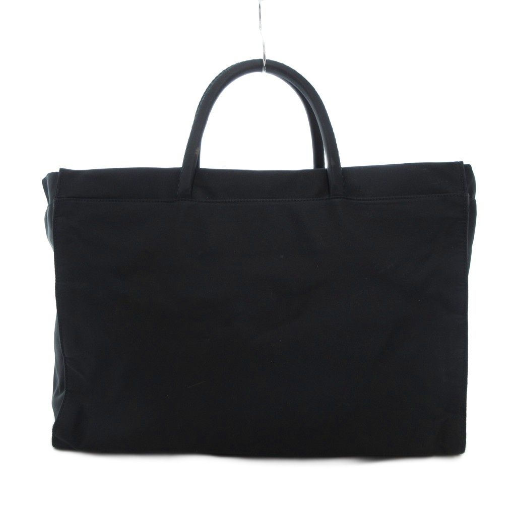 PRADA プラダトートバッグ 三角ロゴナイロンブラック袋付き