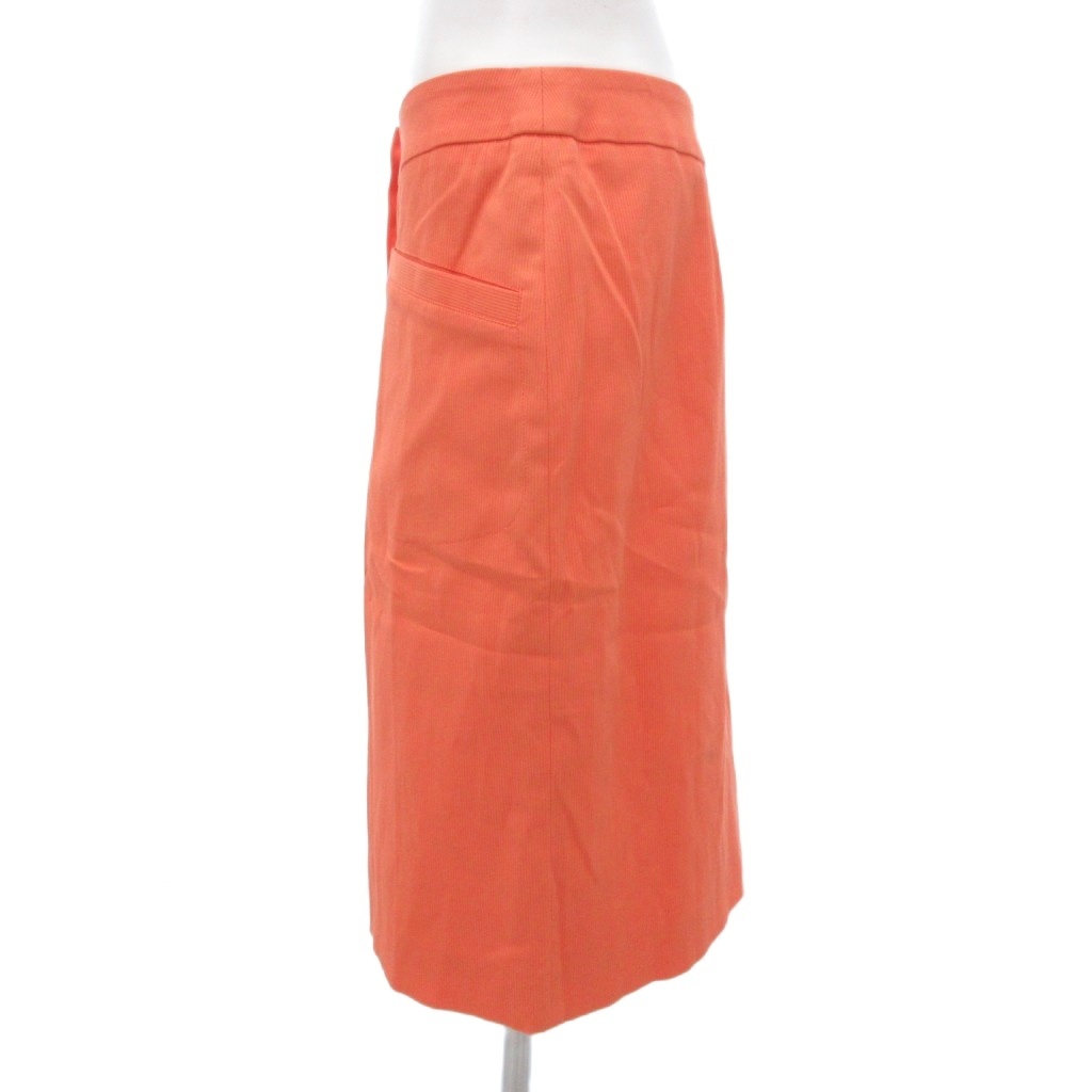 285 PGG 新品タグ付き バックプリーツ スカート オレンジ サイズ00 接触冷感ギャザーロングスカート(オレンジ) | COPINE