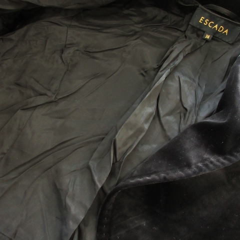 エスカーダ ESCADA テーラードジャケット ベロア 総裏地 ストレッチ