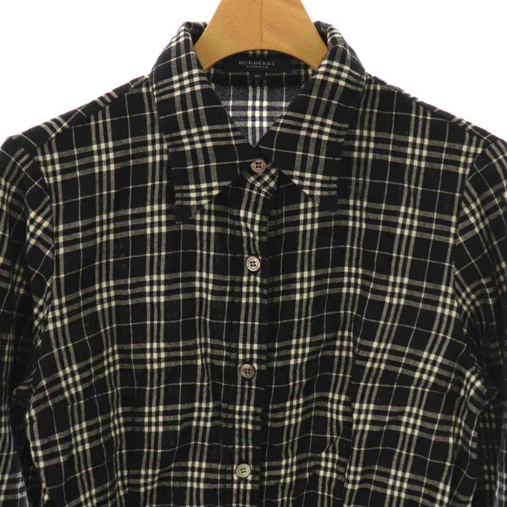 バーバリー ロンドン BURBERRY LONDON ネルシャツ 長袖 チェック 40