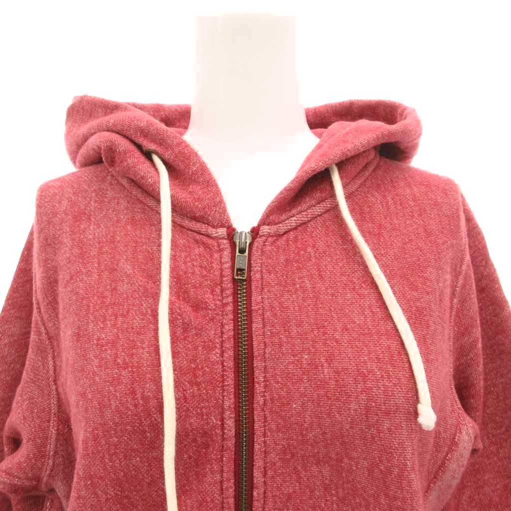 チャンピオン CHAMPION リバースウィーブ REVERSE WEAVE ジップアップパーカー ジャケット フーディー 裏毛 ロゴ M 赤 レッド /GV ■GY12 レディース