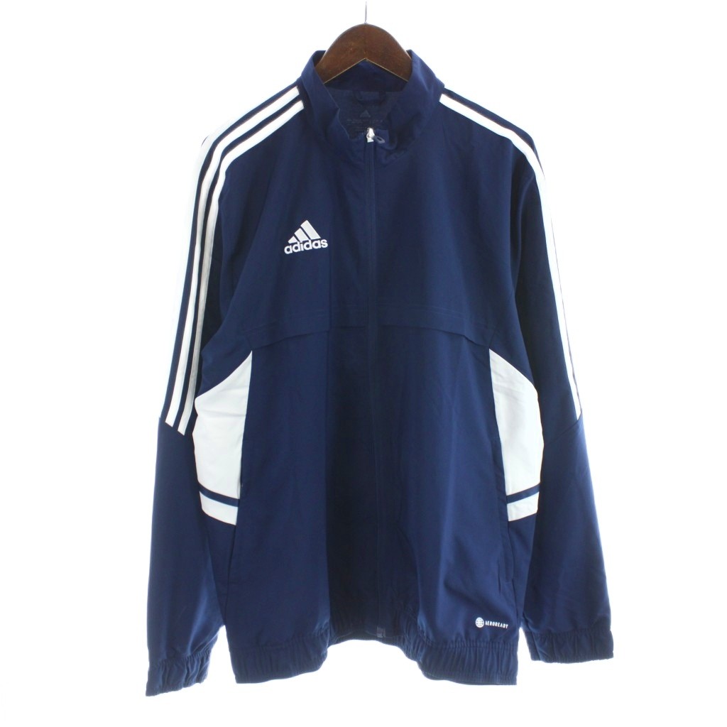 アディダス adidas ジャージ 2XL 紺 ネイビー AEROREADY ジップアップ 