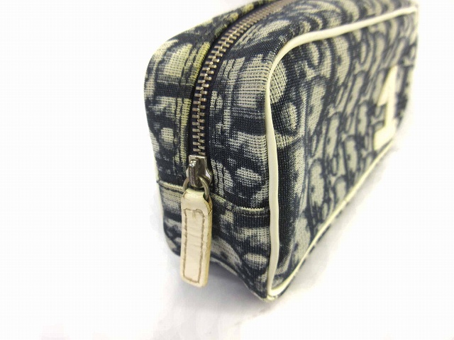 クリスチャンディオール Christian Dior ポーチ トロッター柄 スクエア