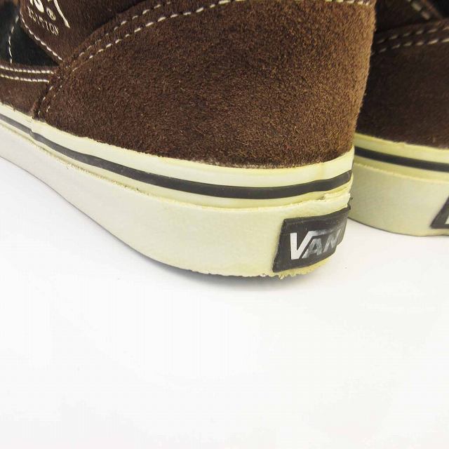 【未使用品】VANSバンズベルクロレザースニーカーブラウン茶色 VANS LX AUTHENTIC REISSUE 44 バンズ オーセンティック