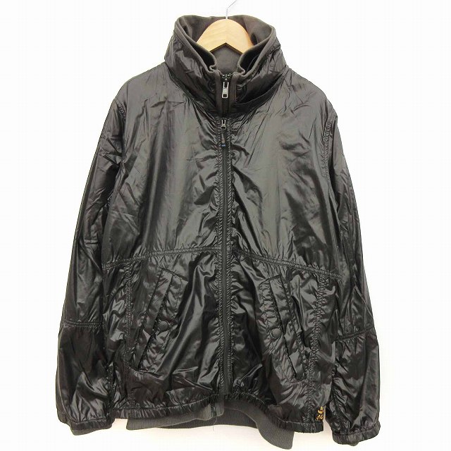 ディーゼル Diesel ジャケット パーカー レイヤード ナイロン 黒 ブラック カーキ S メンズ 166 ベクトルパーク