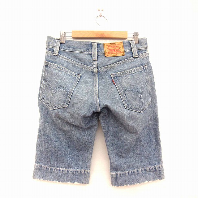 リーバイス Levi S 702 デニム ジーンズ ハーフパンツ ジッパーフライ 綿 コットン インディゴ 30インチ メンズ 166 ベクトルパーク