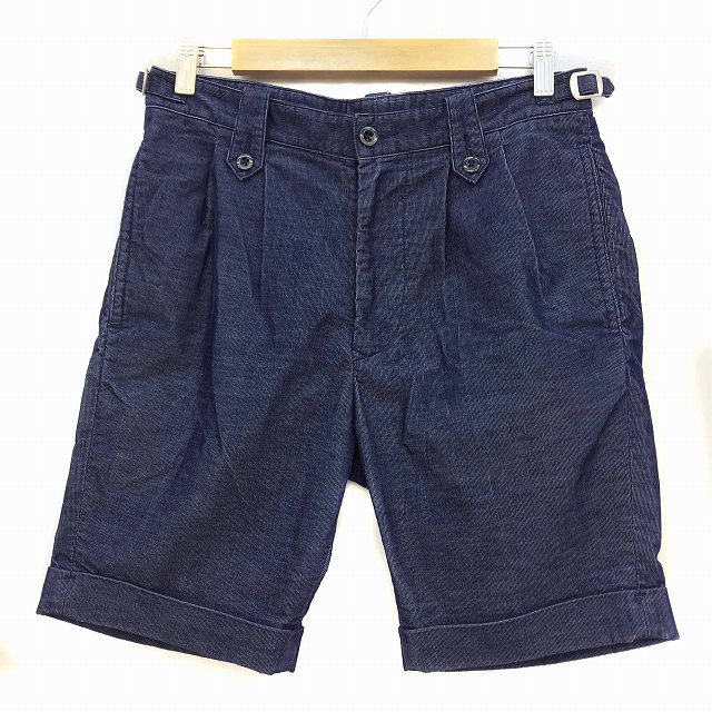 ジャーナルスタンダード トライセクト Journal Standard Trisect ハーフパンツ ストレッチ 別珍 コットン 青 ブルー M メンズ 166 801807130159 ベクトルパーク