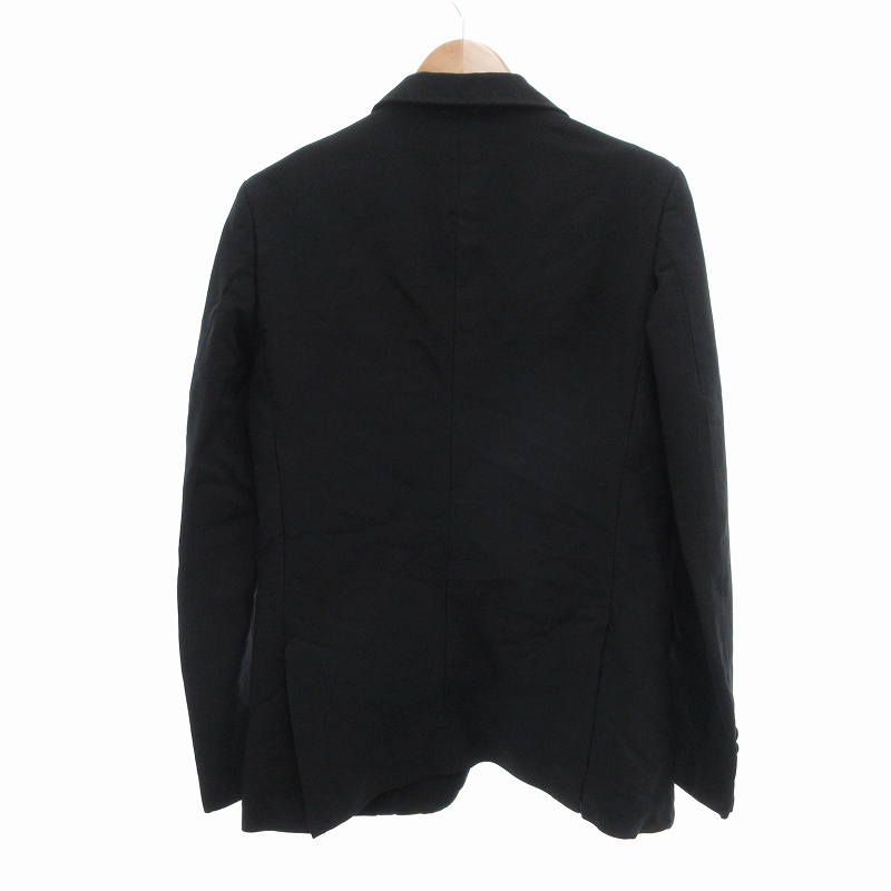 美品 21ss コムデギャルソン オム テーラード ジャケット 2B XS 黒 コムデギャルソンオムドゥ COMME des GARCONS HOMME DEUX