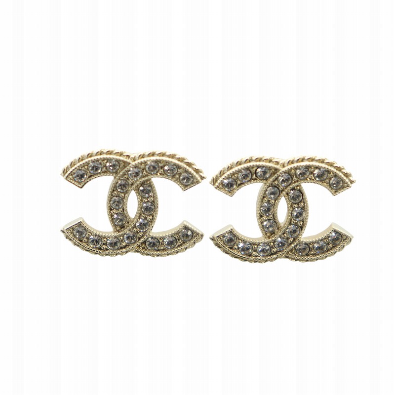 シャネル CHANEL B22S ピアス アクセサリー 両耳用 ココマーク ライン 