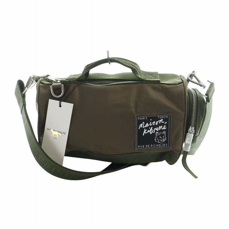極美品✨Maison Kitsune ミニトートバッグ 2way レンジャー 緑 楽天市場】MAISON KITSUNE メゾンキツネ 2wayミニトートバッグ