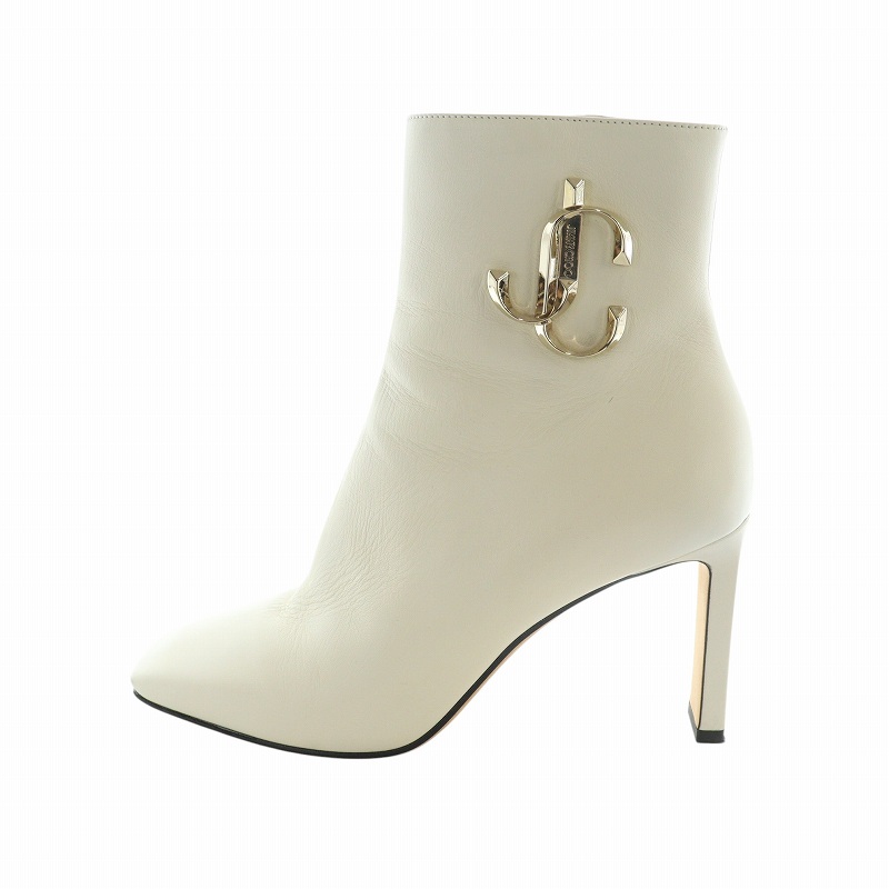 ジミーチュウ JIMMY CHOO MINORI ショートブーツ ロゴ スクエア