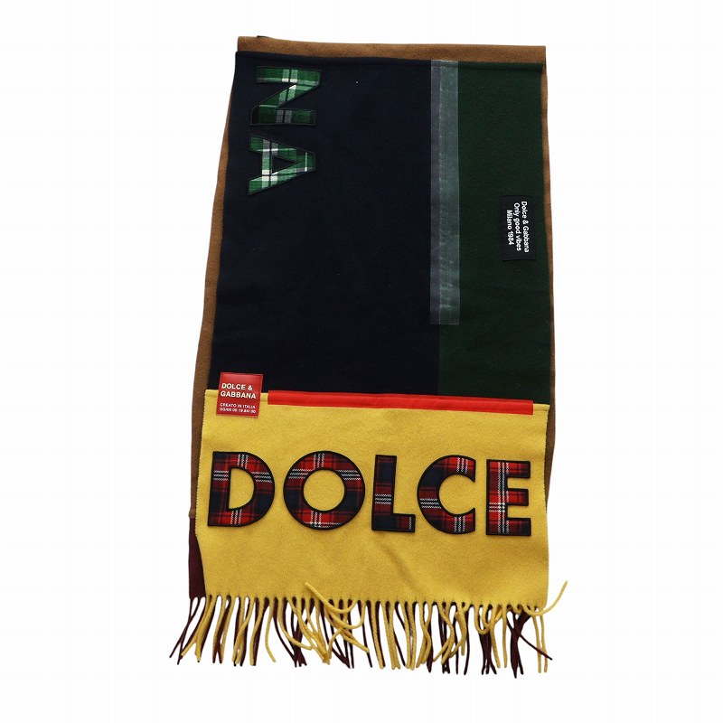 未使用品 ドルチェ&ガッバーナ ドルガバ DOLCE&GABBANA マフラー タグ 