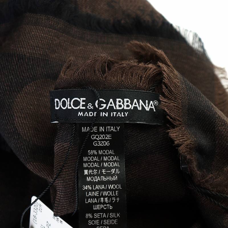 未使用品 ドルチェ&ガッバーナ ドルガバ DOLCE&GABBANA 大判ストール 