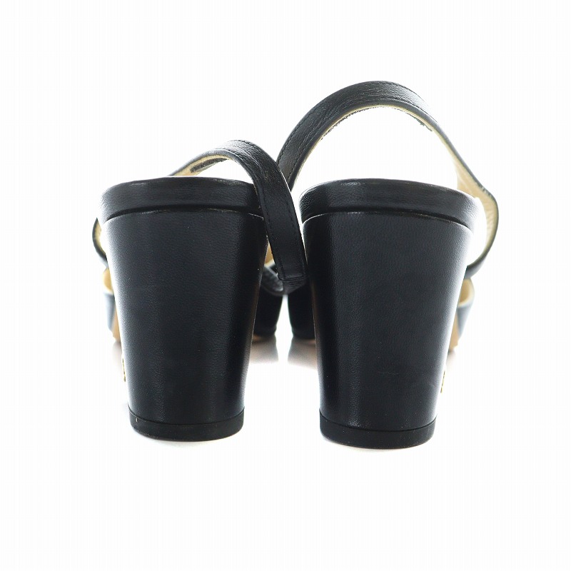シャネル CHANEL スリングバック シューズ パンプス ココマーク レザー 