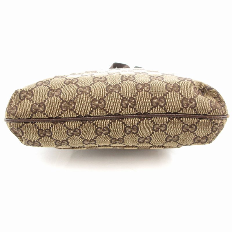 グッチ GUCCI ショルダーバッグ 斜めがけ GGキャンバス 茶