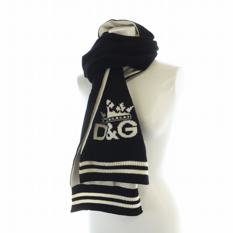 ドルチェ&ガッバーナ ドルガバ DOLCE&GABBANA マフラー ストール ロゴ