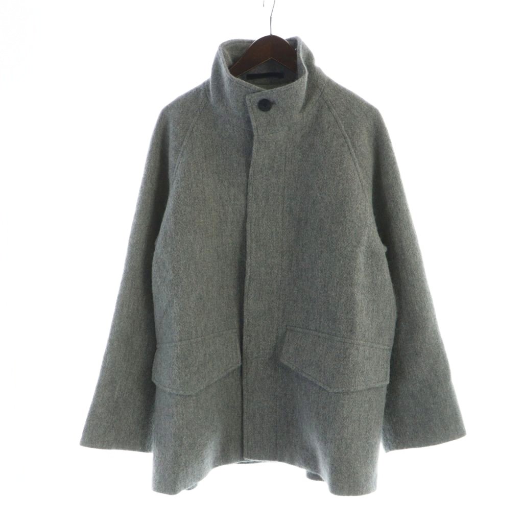 エイトン ATON BABY ALPACA スタンドフィールドコート グレー エイトン ATON 24AW BABY ALPACA スタンドフィールドコート ATON