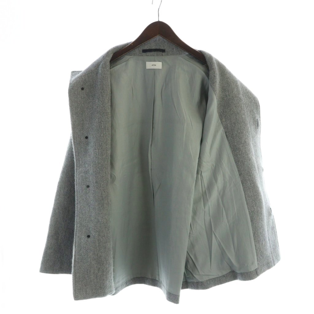 エイトン ATON 24AW BABY ALPACA スタンドフィールド スタンドカラー