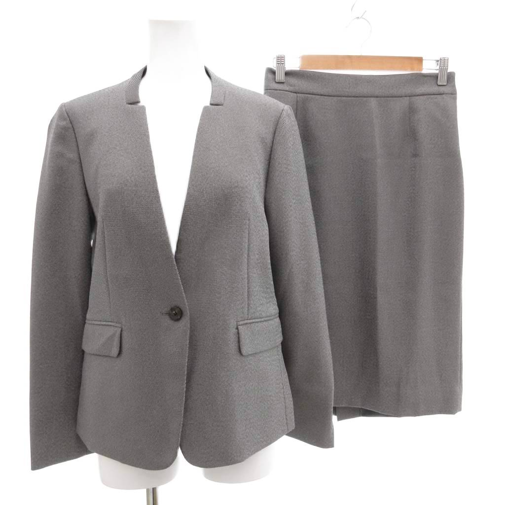 オリヒカ THE THRID SUITS ノーカラーグレージャケット ORIHICA グレー