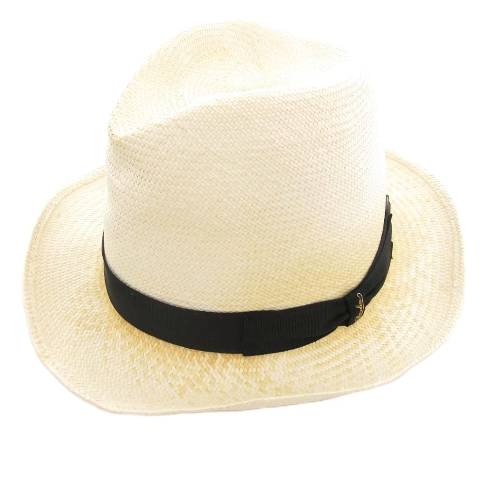 【美品】ボルサリーノ ラフィア 麦わら帽子 Borsalino ストローハット ボルサリーノBorsalino ラフィア ストローハット - メルカリ