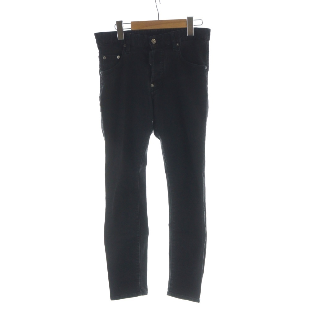 DSQUARED2 ブラック スキニーデニム 中古・古着通販】DSQUARED2 (ディースクエアード) ダメージ