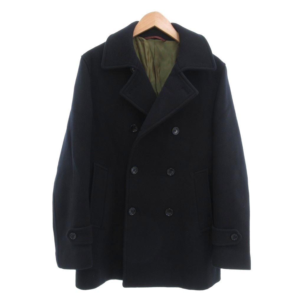 【美品】ユナイテッドアローズgreen label relaxing Pコート グリーンレーベルリラクシング ユナイテッドアローズ green label