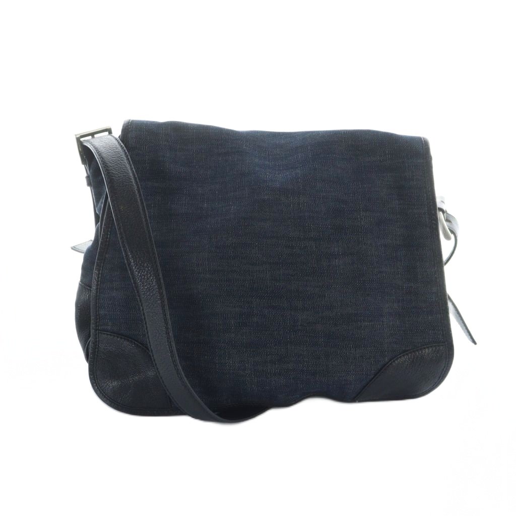 プラダ PRADA ショルダーバッグ メッセンジャーバッグ ネイビー 【公式