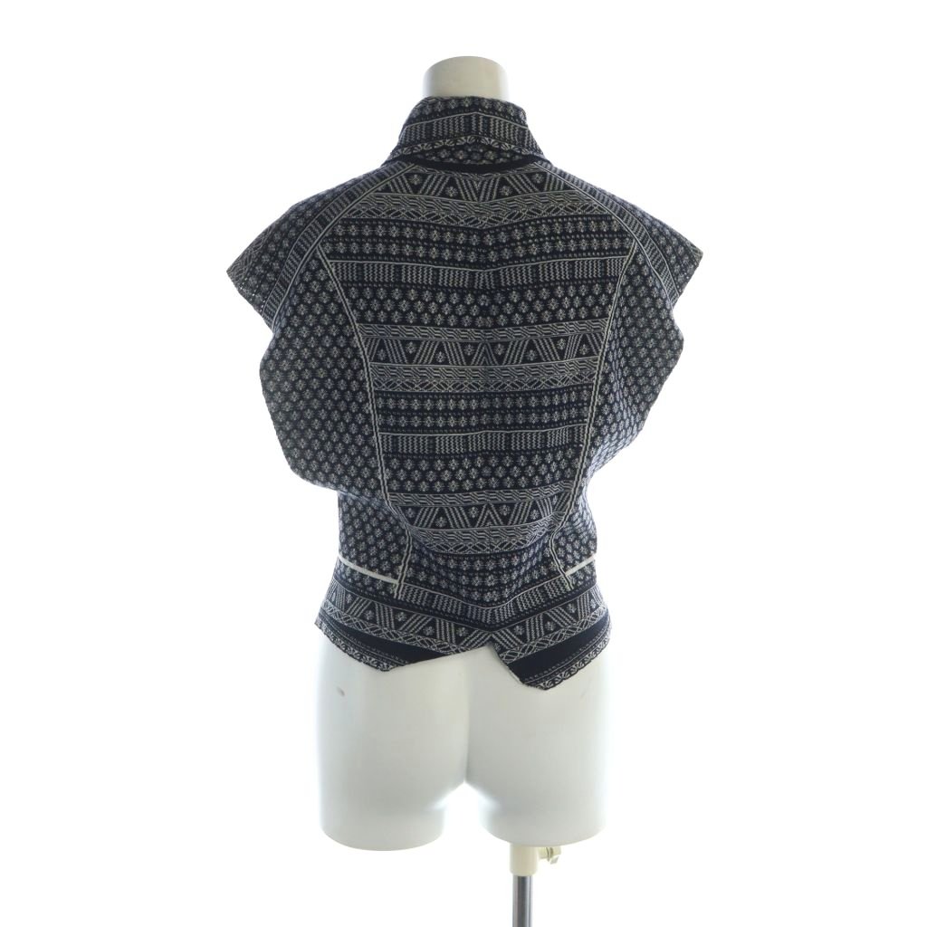 マメクロゴウチ 23AW パイルジャカードハイネックニットカットソー MY