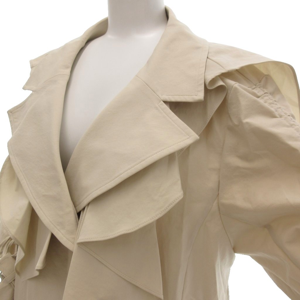 スナイデル SNIDEL 23AW ラッフルフリルトレンチコート ベルト付き 1