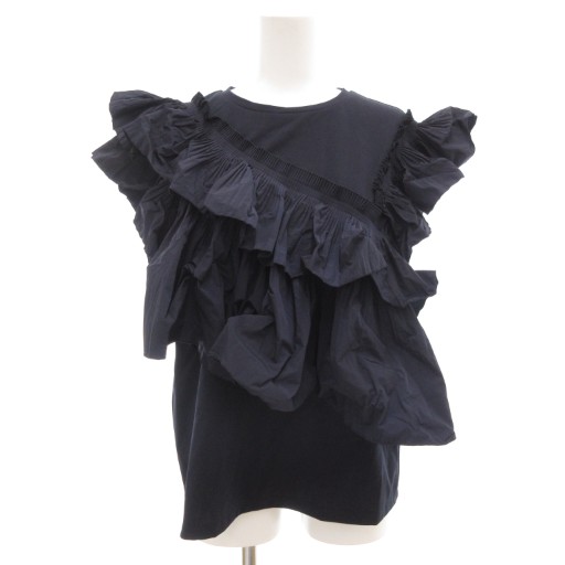 ユナイテッドアローズプリーツフリルコンビカットソー