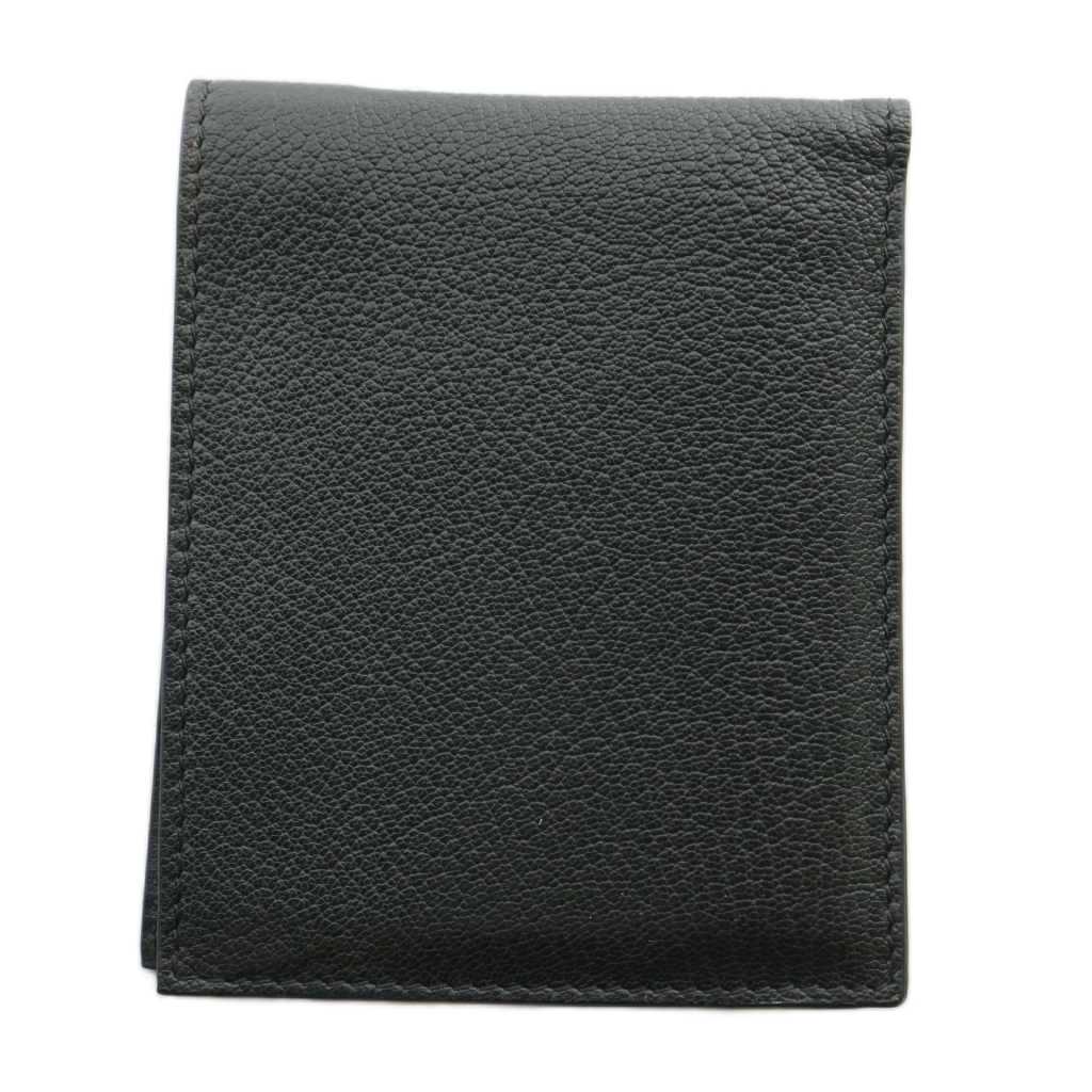 ザロウ THE ROW CLASSIC WALLET 財布 ミニ 二つ折り レザー ロゴ 黒 