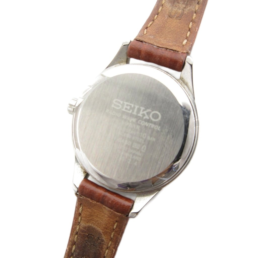 セイコー SEIKO 腕時計 電波ソーラー セレクション アナログ 革ベルト 