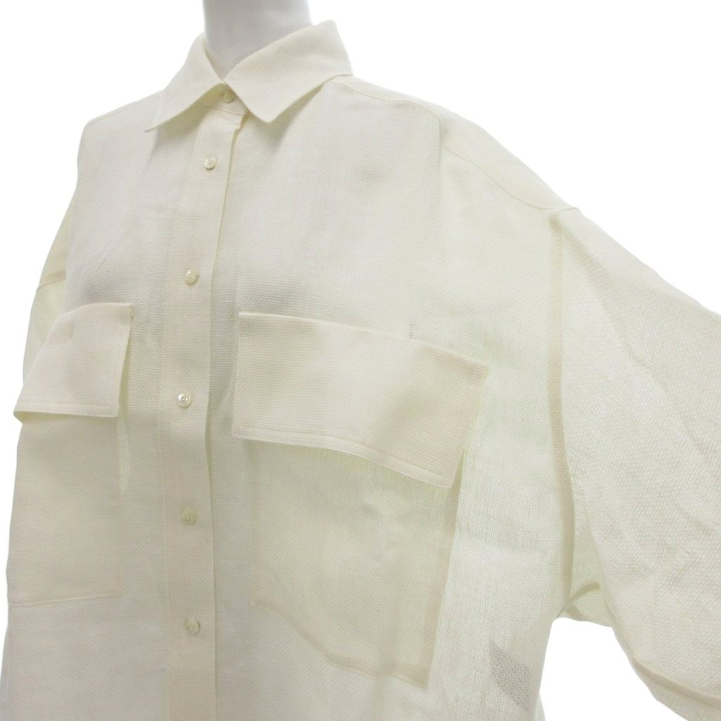 未使用品 カオス CHAOS タグ付き ゼガロリネンオーバーCPOシャツ 長袖 
