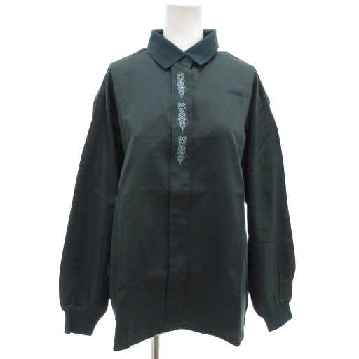 DIOR ディオール【新品未使用タグ付】 総柄 ポロシャツ 長袖 未使用品 クリスチャンディオール Christian Dior タグ付き シャツ