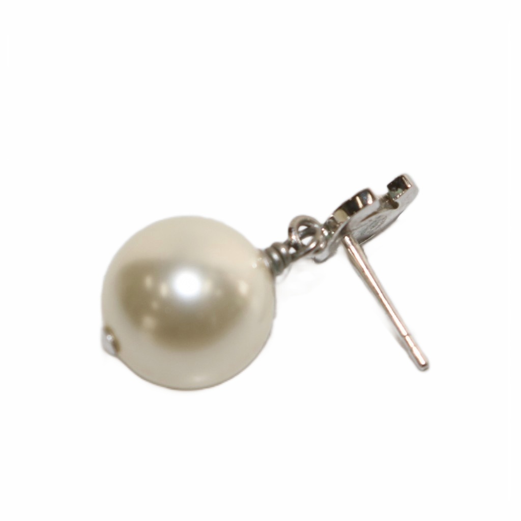 シャネル CHANEL B22V ピアス スタッド フェイクパール ココマーク