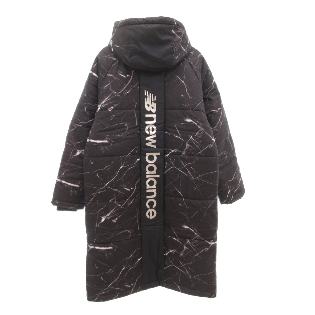 New Balance ブラック ベンチコート New Balance（ニューバランス） ベンチコート 中綿コート メンズ パ