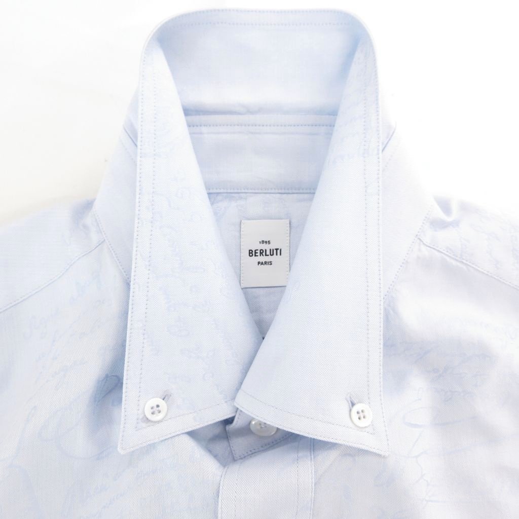 BERLUTI 1895 長袖シャツ ライトブルー ベルルッティ BERLUTI