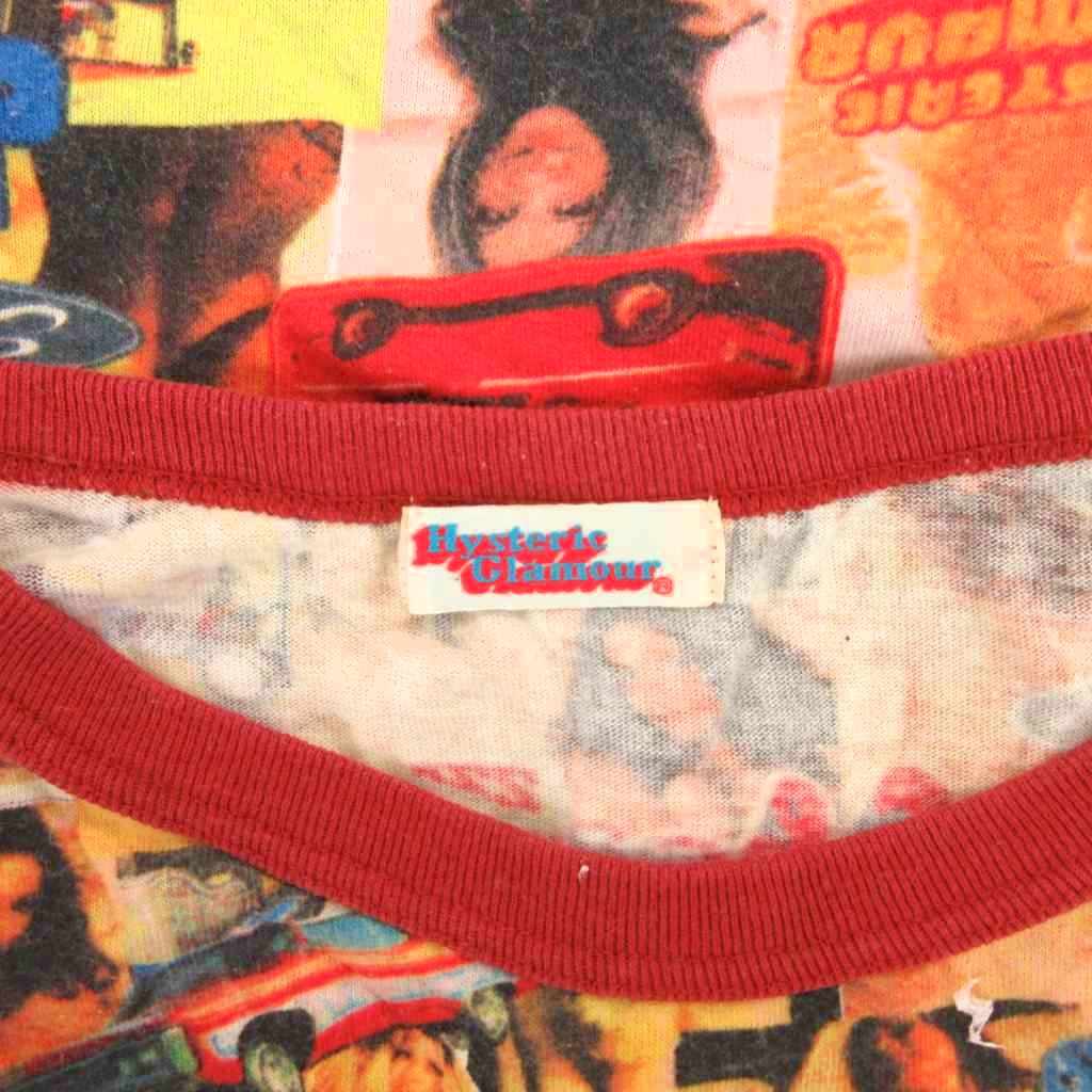 【中古】ヒステリックグラマー HYSTERIC GLAMOUR キャミソール タンクトップ F マルチカラー 転写プリント ヒステリックグラマー HYSTERIC GLAMOUR キャミソール タンクトップ F