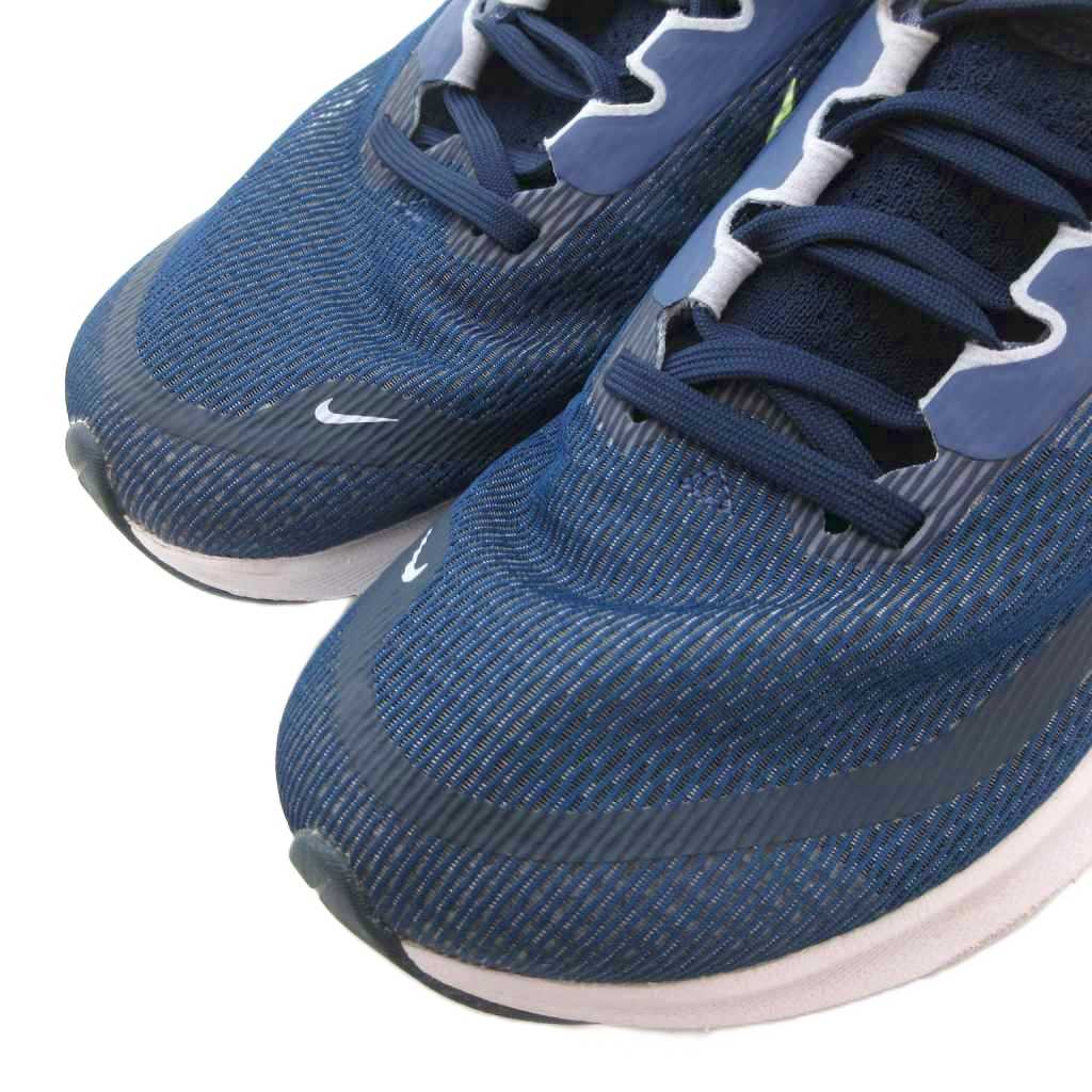 ナイキ NIKE ZOOM FLY 4 ランニングシューズ スニーカー 24.5cm ローカット ロゴ 青 ブルー CT2401-400 /AE レディース