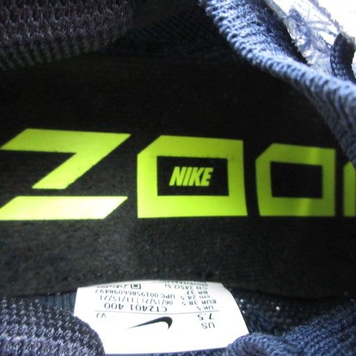 ナイキ NIKE ZOOM FLY 4 ランニングシューズ スニーカー 24.5cm ローカット ロゴ 青 ブルー CT2401-400 /AE レディース