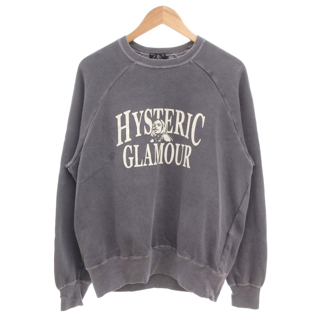 HYSTERIC GLAMOUR グレー トレーナー Mサイズ 中古・古着通販