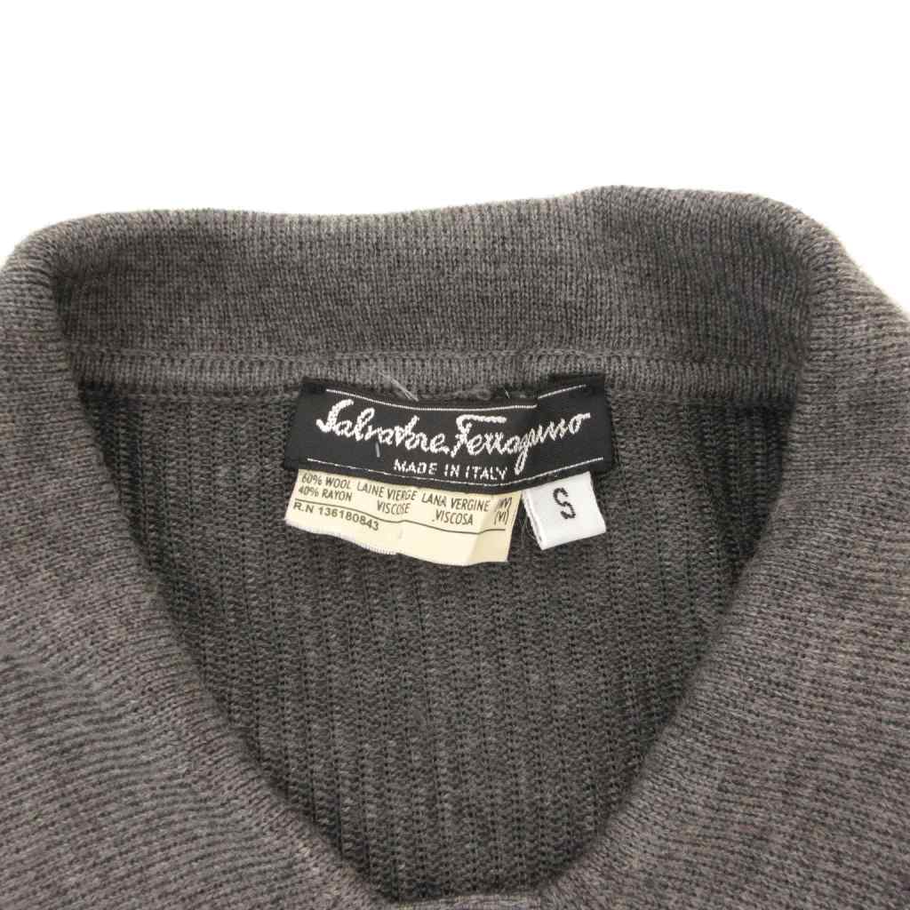 Salvatore Ferragamo リブ ニット ワンピース フェラガモ サルヴァトーレフェラガモ Salvatore Ferragamo ニットリブシャツ